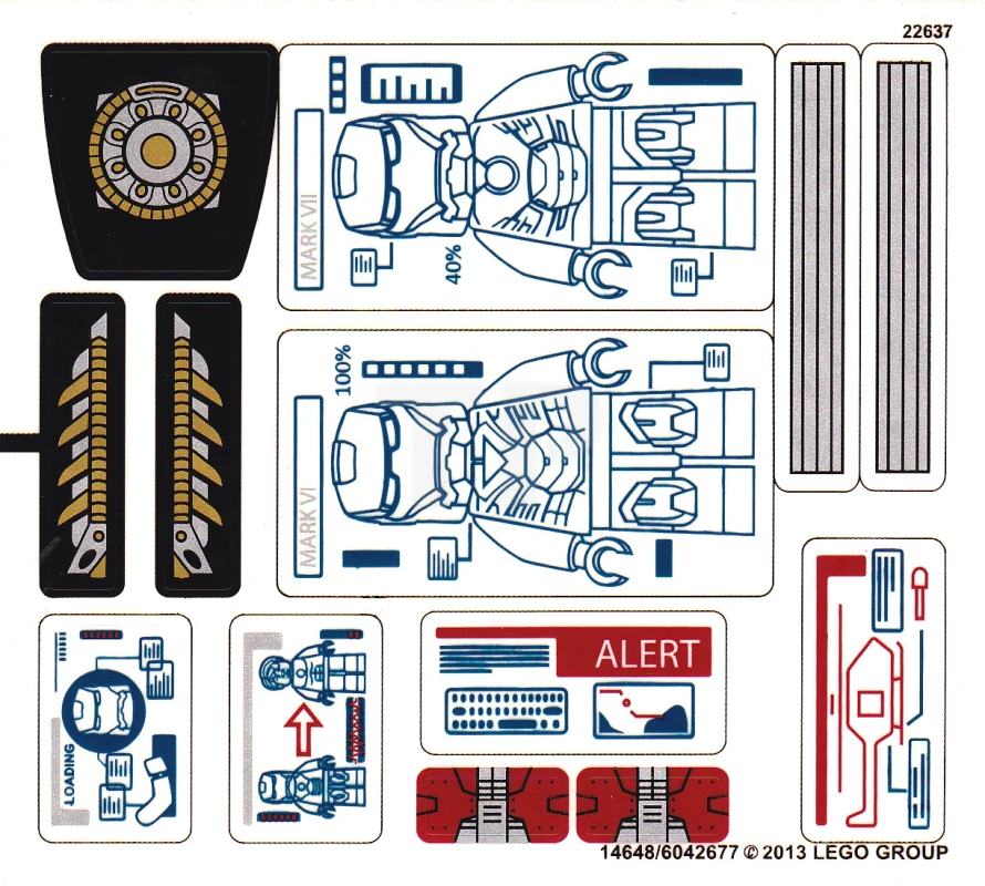 LEGO&reg; 6042677 - Sticker voor set 76007