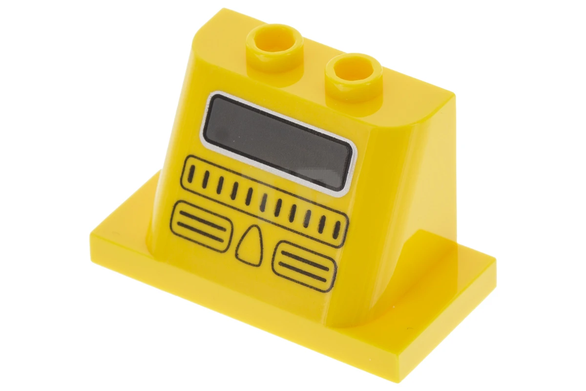 LEGO&reg; 6023688 - 93598pb03 - Windschutzscheibe 2 x 3 x 2 mit 2 x 4 Sockel mit Gitter und Fenster-Muster