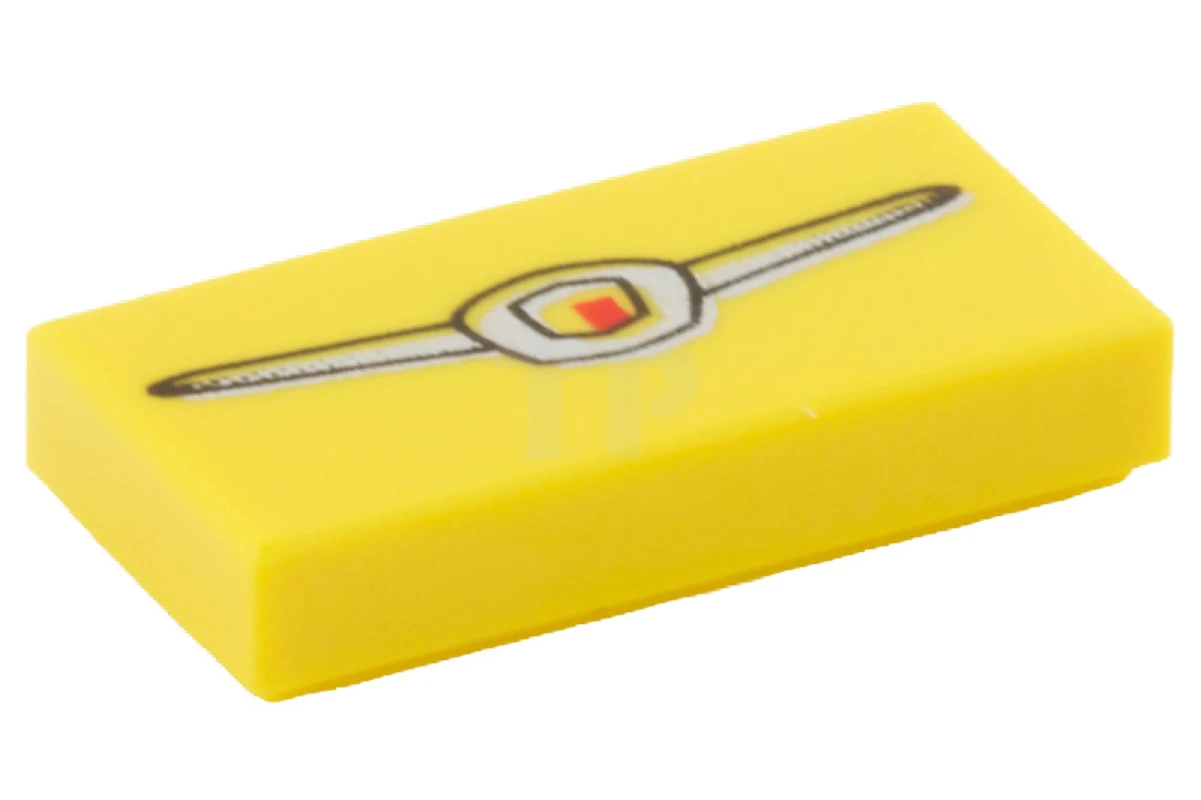 LEGO&reg; 6023676 - 3069pb0162 - Tile 1 x 2 with Emblem Pattern