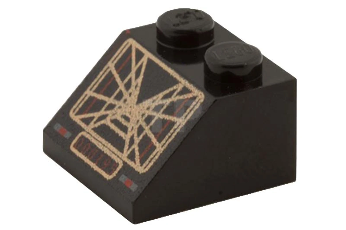 LEGO&reg; 6032086 - 3039ps1 - Dakpan 45° 2 x 2 met SW sleuf Computerpatroon