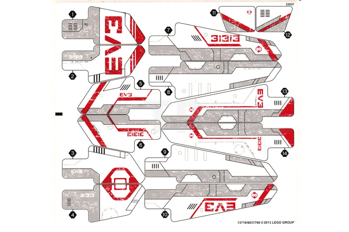 LEGO&reg; 6031766 - Sticker for Set 31313