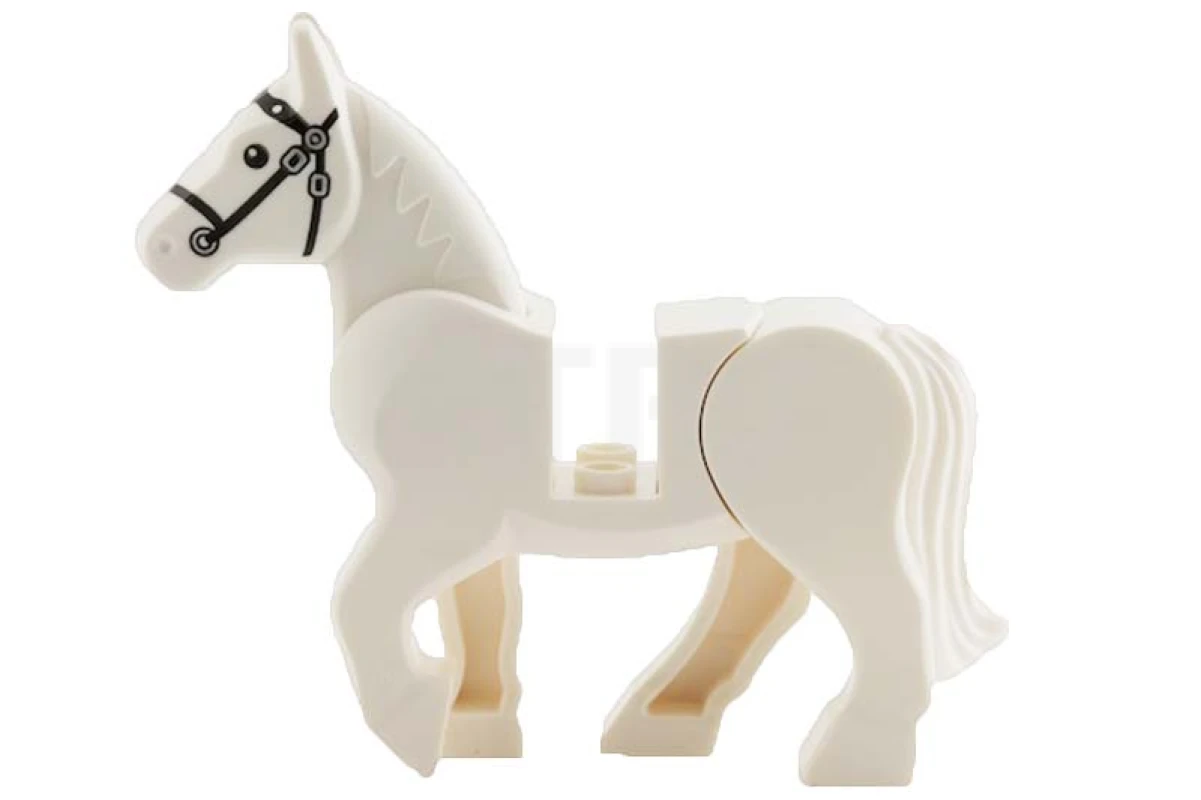 LEGO&reg; 6036454 - 10352c01pb04 - Cheval, jambes mobiles avec motif de bride
