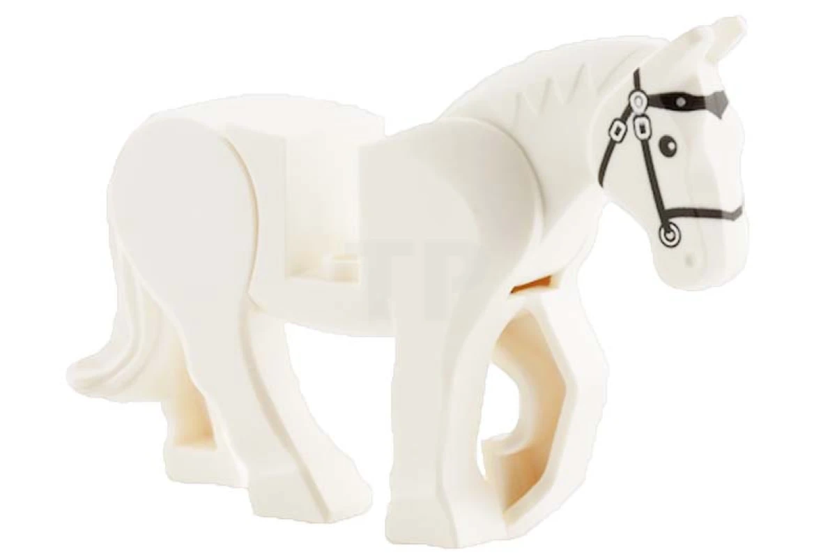 LEGO&reg; 6036454 - 10352c01pb04 - Cheval, jambes mobiles avec motif de bride