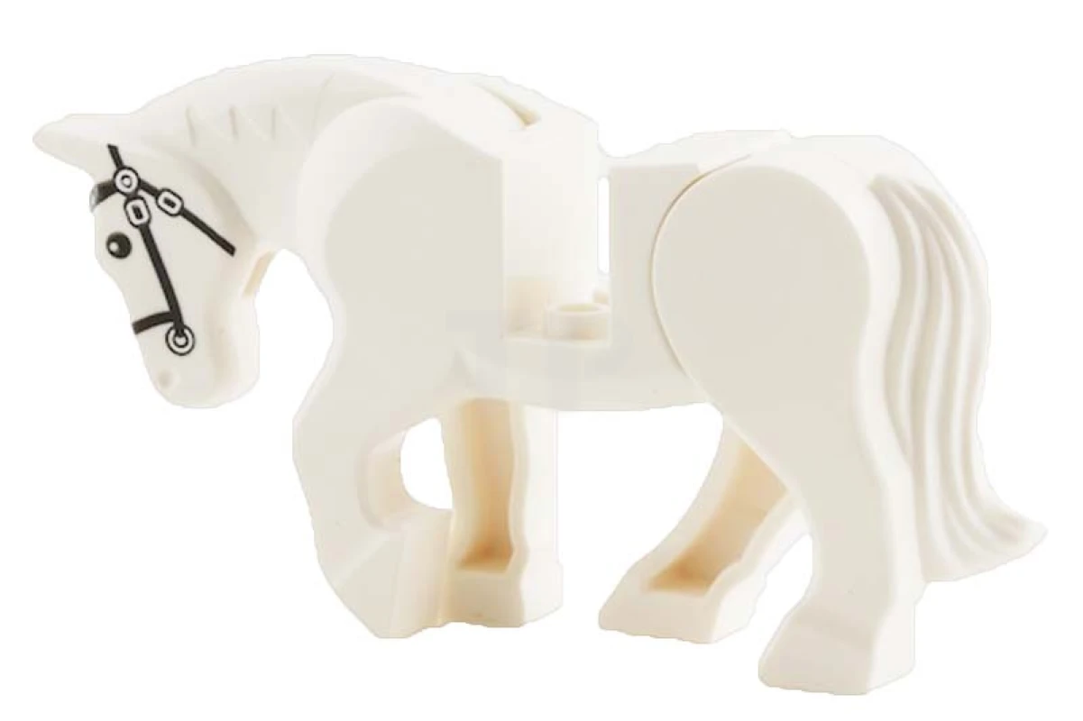 LEGO&reg; 6036454 - 10352c01pb04 - Cheval, jambes mobiles avec motif de bride