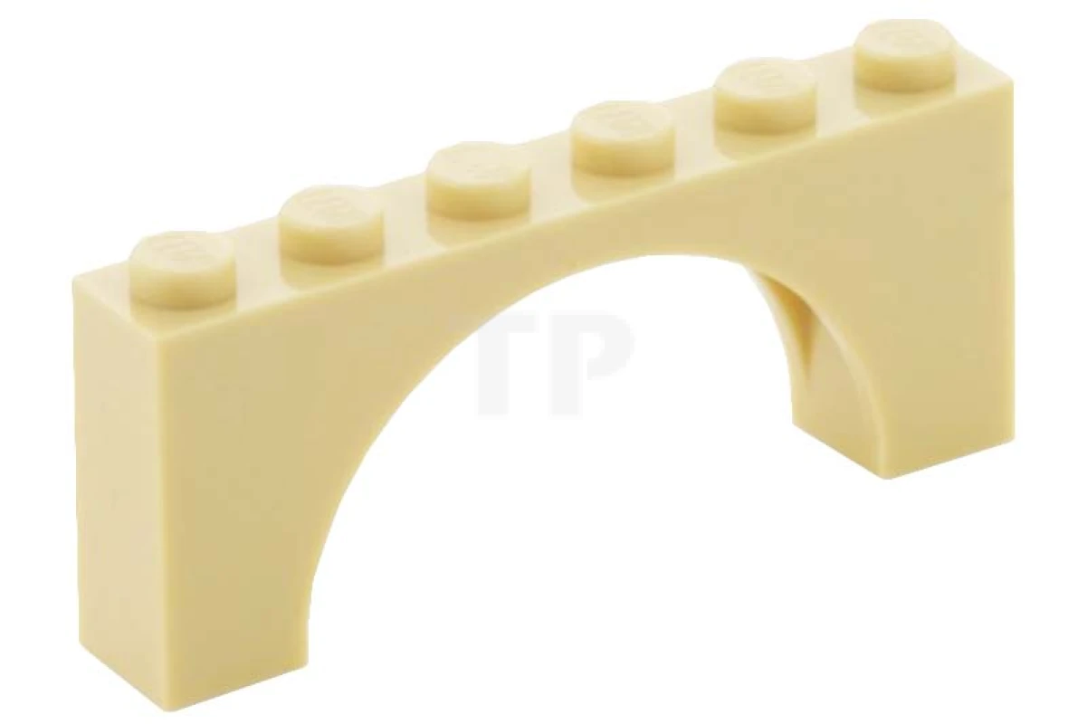 LEGO&reg; 6106187 - 12939 - Brick 1 x 6 x 2 Arch - Thin Top without Reinforced Underside
