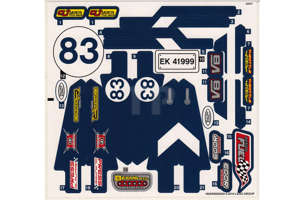 LEGO&reg; 6062620 - Sticker for Set 41999