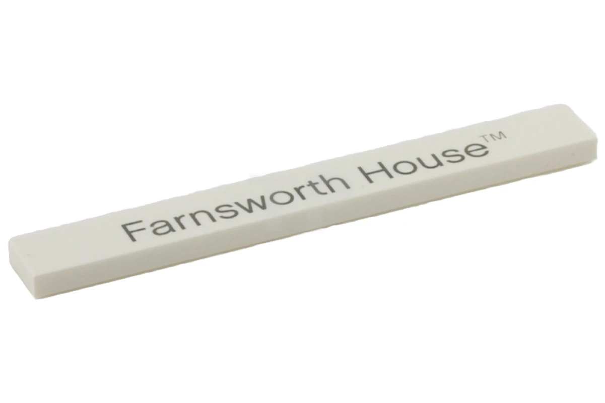 LEGO&reg; 4642923 - 4162pb061 - Tile 1 x 8 with 'Farnsworth House' Pattern