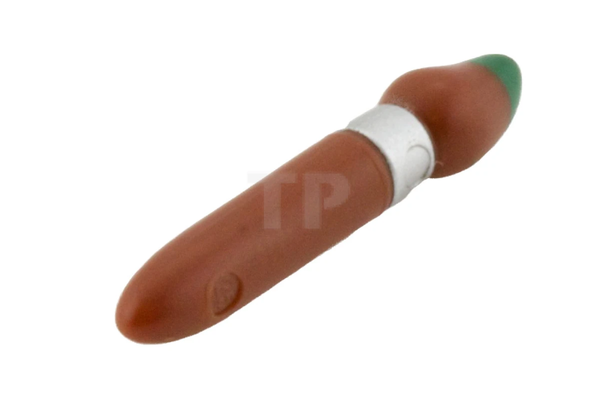 LEGO&reg; 6047551 - 93552pb01 - Minifig, Utensil Paint Brush with Silver Ring and Green Tip Pattern