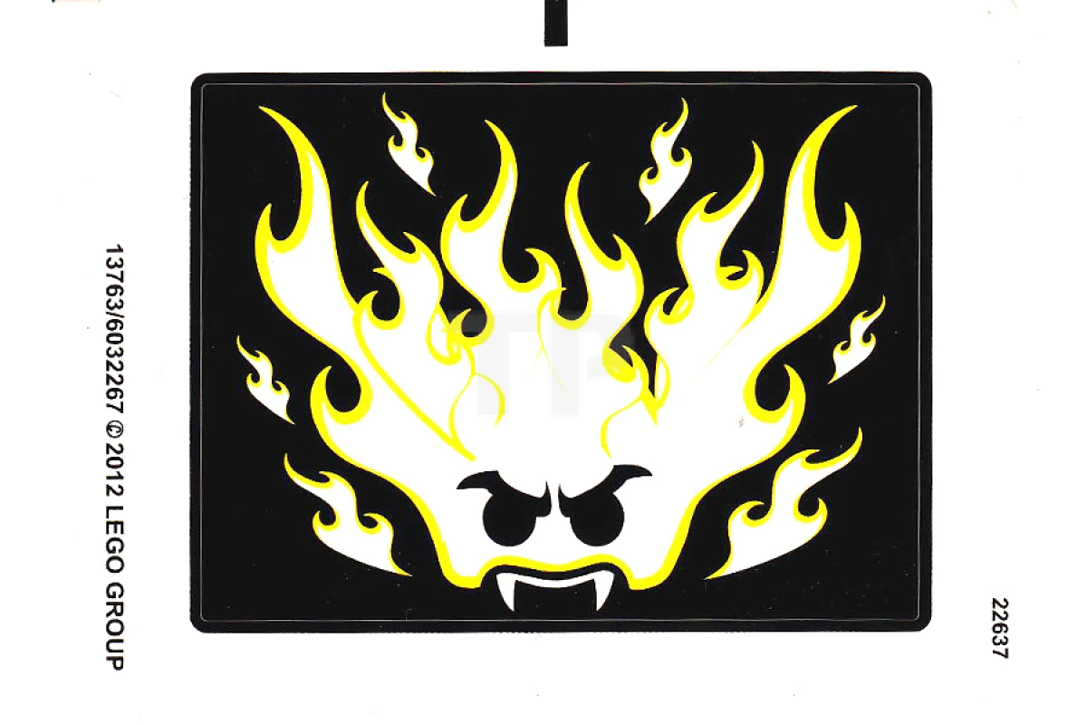 LEGO&reg; 6032267 - Autocollant pour l'ensemble 9464 (version non phosphorescente)