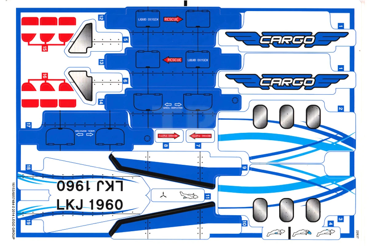 LEGO&reg; 6067484 - Sticker for Set 42025 - Sheet 1