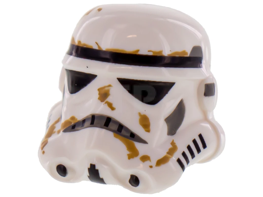 LEGO&reg; 4659193 - 30408pb03 - Minifiguur, hoofddeksel helm SW Stormtrooper, gestippelde mond en vuilvlekkenpatroon