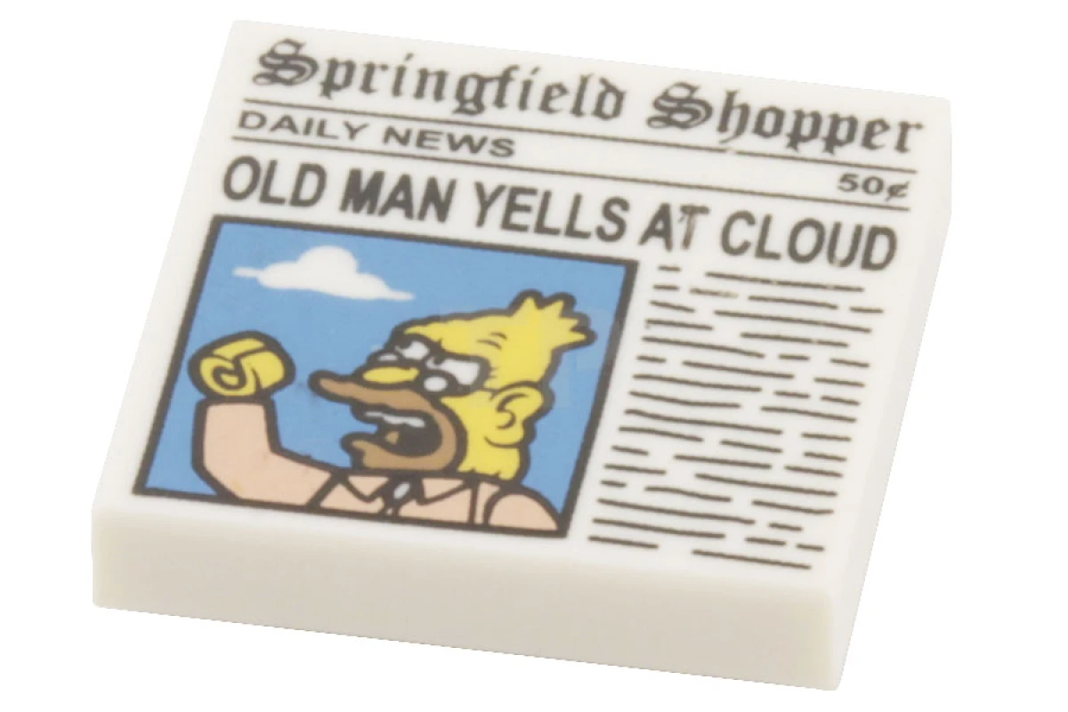 LEGO&reg; 6064445 - 3068pb0843 - Tile 2 x 2 with Newspaper 