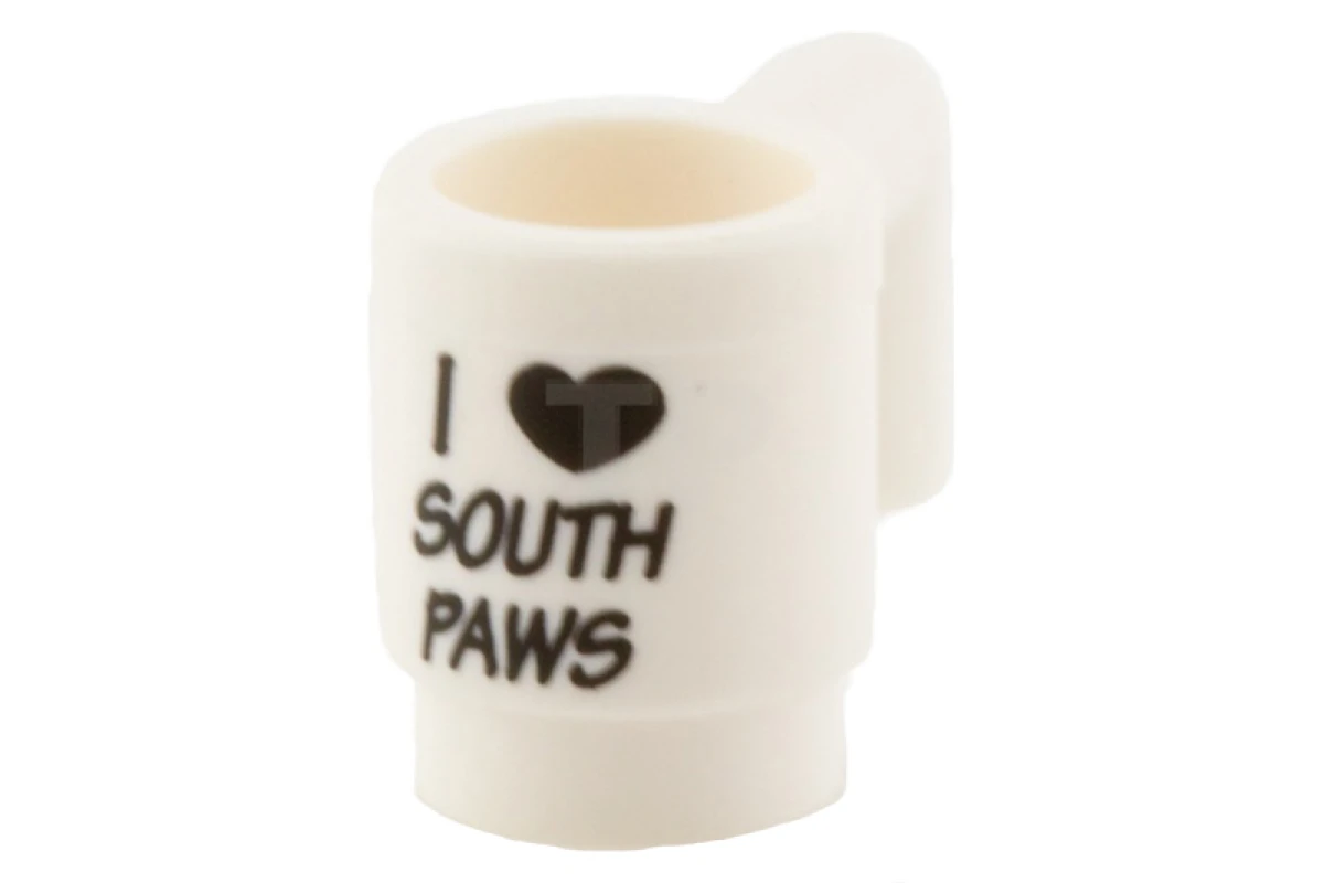 LEGO&reg; 6064740 - 3899pb005 - Minifig, Utensil Cup with Black 