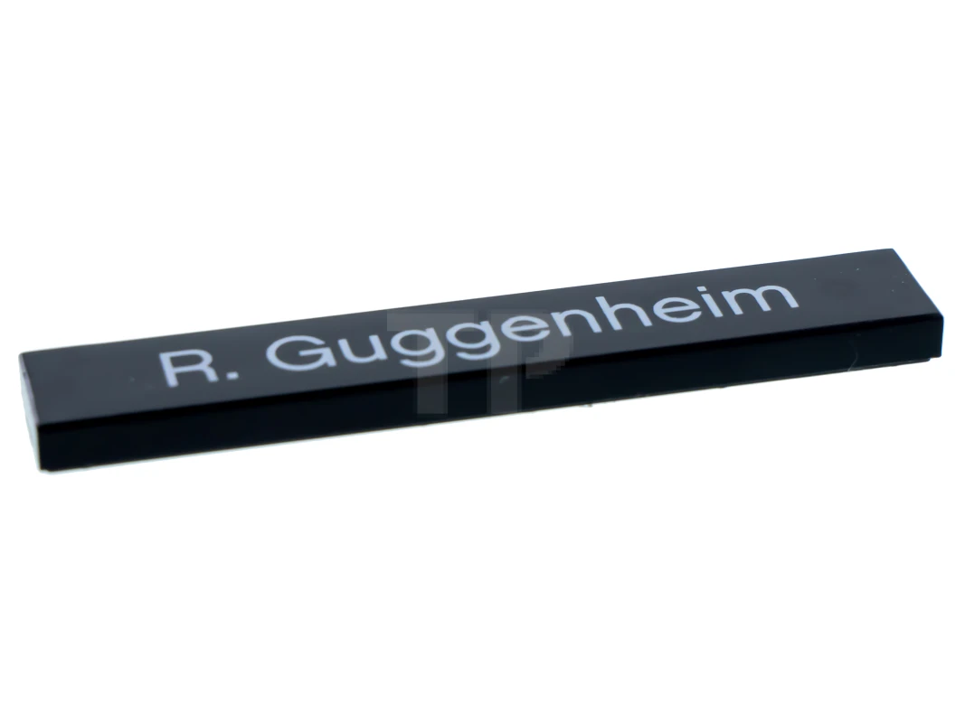 LEGO&reg; 4561430 - 6636pb016 - Carreau 1 x 6 avec motif 'R. Guggenheim