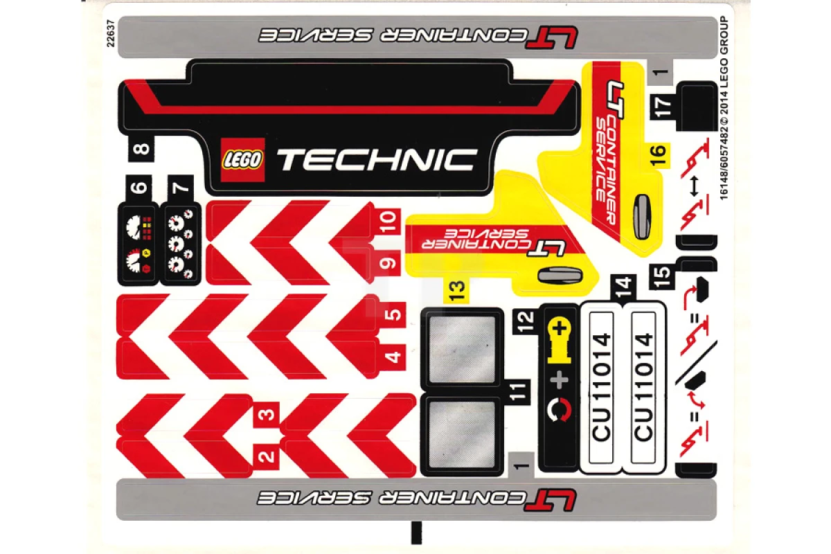 LEGO&reg; 6057482 - Aufkleber für Set 42024
