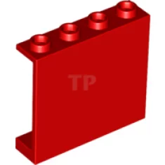 Panel 1 x 4 x 3 - Hollow Studs, without Side Support