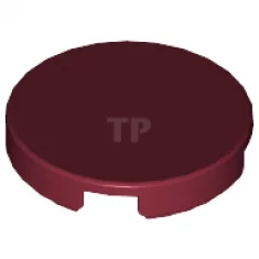 Tile, Round 2 x 2 with Bottom X