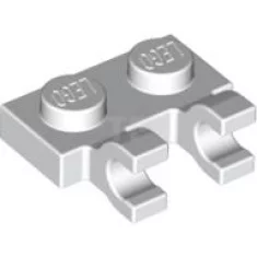 Plate, Modified 1 x 2 with Clips Horizontal