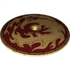 Plato 9 x 9 Invertido con Dibujo de Fénix y Llamas