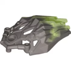 Bionicle Crystal Armor with Marbled Trans-Bright Green Pattern