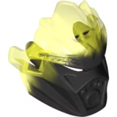Bionicle Mask of Earth (Unity) with Marbled Trans-Neon Green Pattern