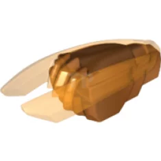 Minifig, Weapon Ninjago Time Blade with Trans-Orange Claws and Blades Pattern