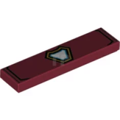 Tile 1 x 4 with Arc Reactor Pattern (Iron Man MK50 Chest)