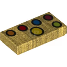 Tile 1 x 2 with Ovals Pattern