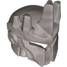 Minifigure, Headgear Helmet with 5 Spikes and 'V' Shaped Visor.