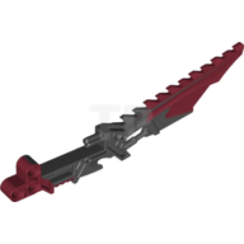 LEGO&reg; 4289169 - 47335pb01 - Bionicle Wapen Vahki Staf van Verwarring, gemarmerd zwart patroon