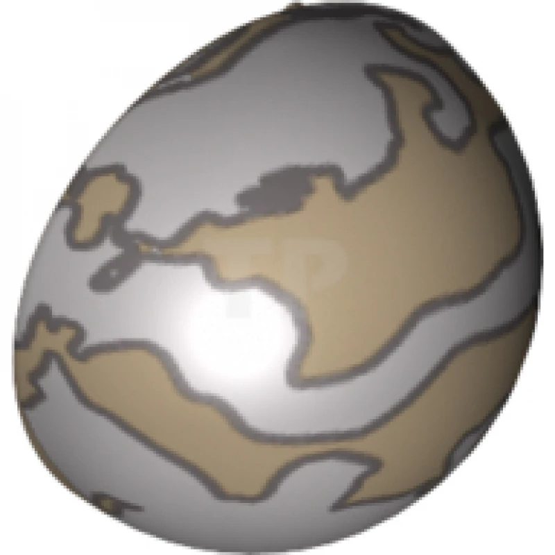 LEGO&reg; 4647817 - 61287pb003 - Hémisphère cylindrique 2 x 2 avec découpe et sphère armillaire motif gauche