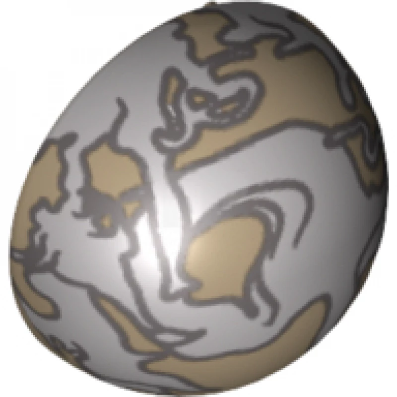 LEGO&reg; 4647848 - 61287pb004 - Hémisphère cylindrique 2 x 2 avec découpe et sphère armillaire Motif droit