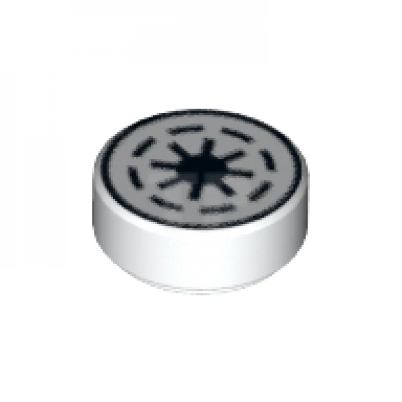 LEGO&reg; 6028396 - 98138pb011 - Tile 1 x 1 Round with SW Galactic Republic Emblem Pattern