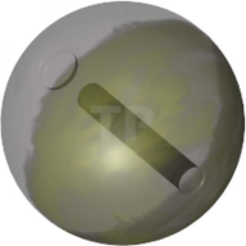 LEGO&reg; 6045972 - 54821pb02 - Bionicle Zamor Sphere with Marbled Medium Lime Pattern (Palantír)