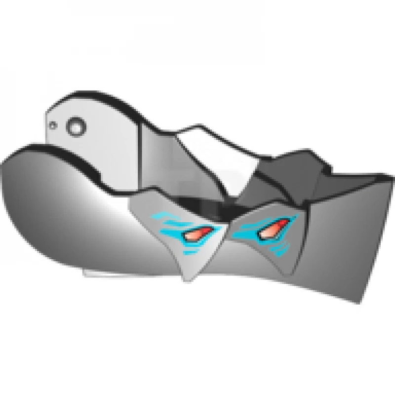 LEGO&reg; 6062930 - 15357pb02 - Hero Factory Creature Head, Jaw without Axle Hole with 4 Red Eyes Pattern