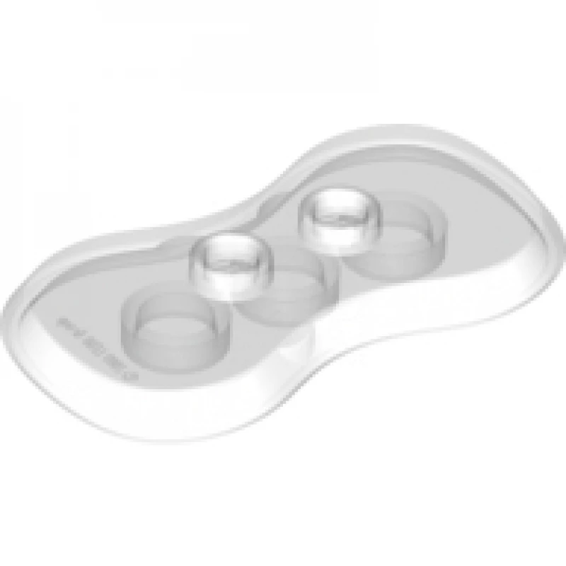 LEGO&reg; 6074416 - 88000 - Placa, modificada 2 x 4 con 2 tachuelas y lados curvados (soporte para minifig)