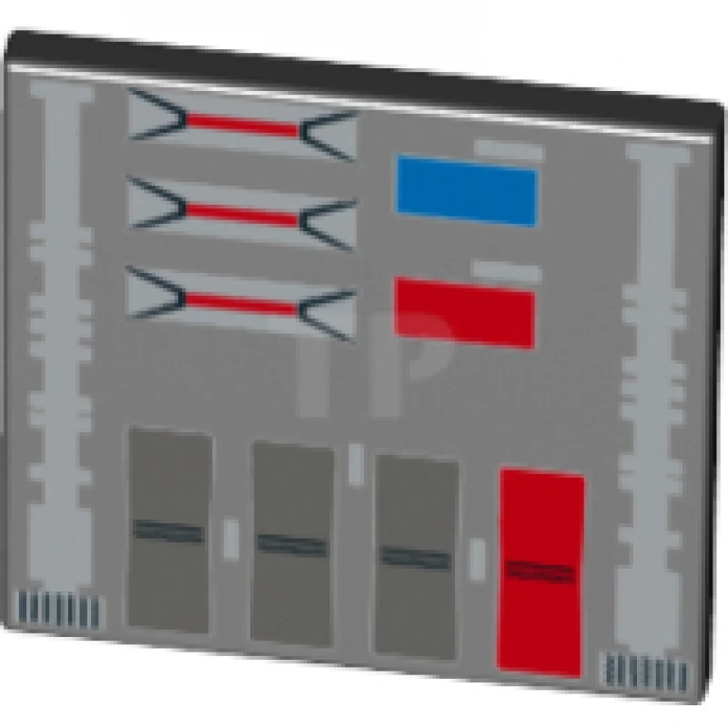 LEGO&reg; 6124973 - 15210pb007 - Panneau routier à clipser 2 x 2 Square Open O Clip avec motifs lumineux