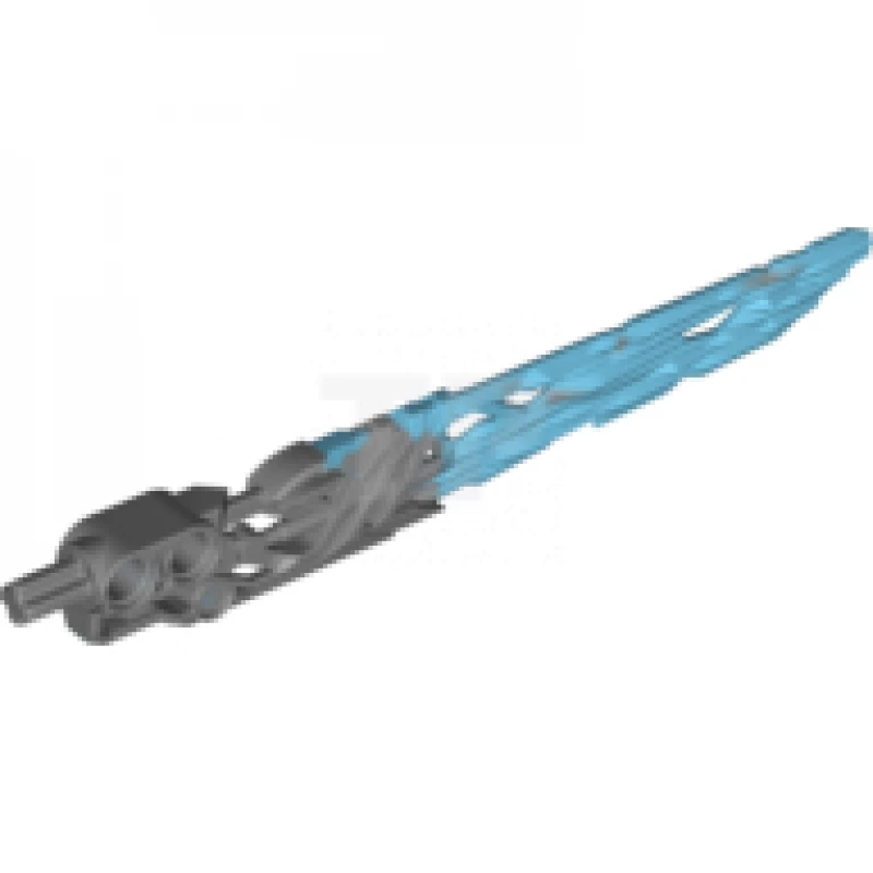 LEGO&reg; 6150659 - 24165pb01 - Bionicle Weapon Protector Sword with Marbled Medium Azure Blade Pattern (Épée protectrice d'armement avec motif de lame marbré de couleur azur moyen)