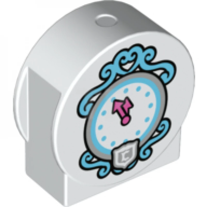 LEGO&reg; 6170376 - 14222pb012 - Mattone DUPLO 1 x 3 x 2 con piano rotondo e modello orologio