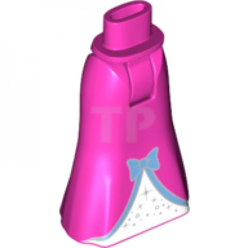 LEGO&reg; 6191880 - 15875c00pb018 - Legs Mini Doll, Full Length Skirt with Bow Pattern