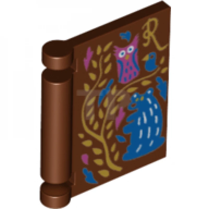 LEGO&reg; 6248926 - 24093pb016 - Book Cover with Vine, 'R' and Owl Pattern