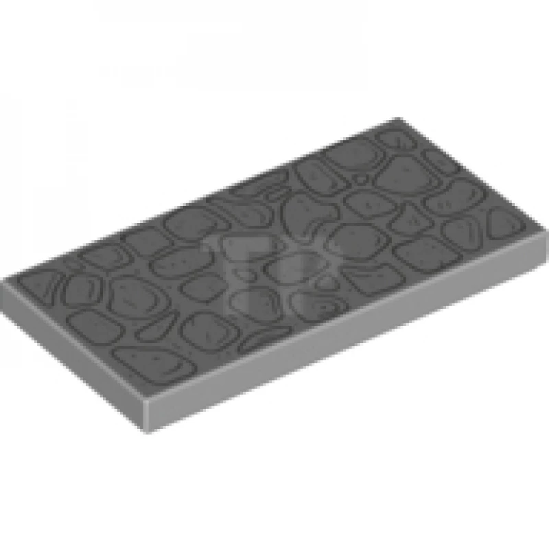 LEGO&reg; 6238261 - 87079pb0528 - Baldosa 2 x 4 con dibujo de contorno de adoquines