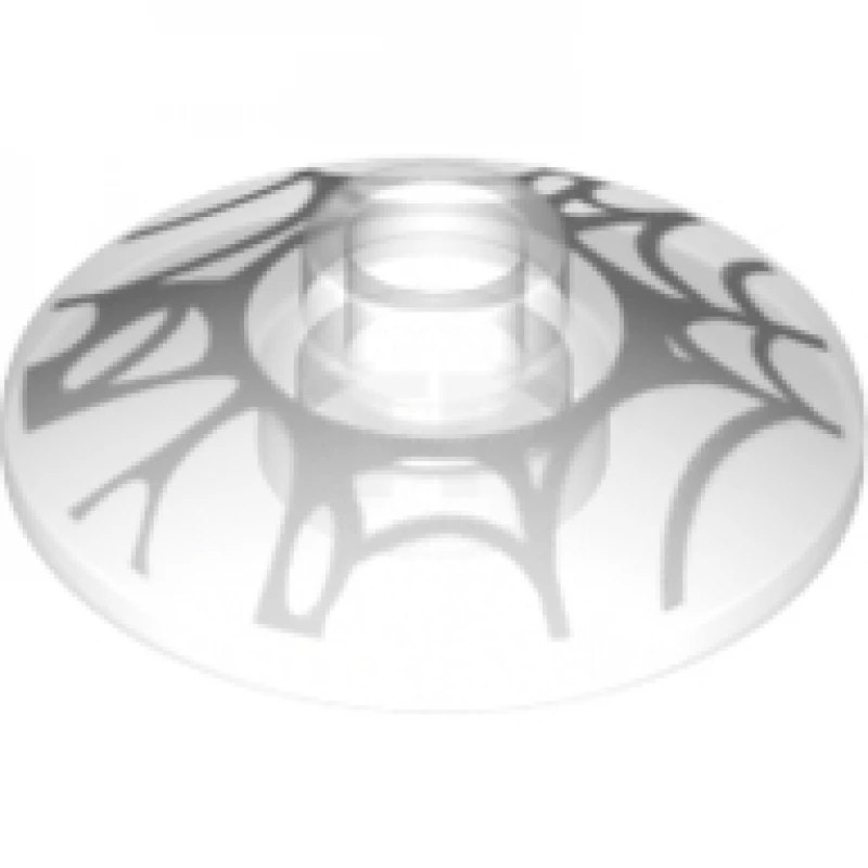 LEGO&reg; 6245432 - 4740pb015 - Dish 2 x 2 Inverted (Radar) with Spider Web Pattern