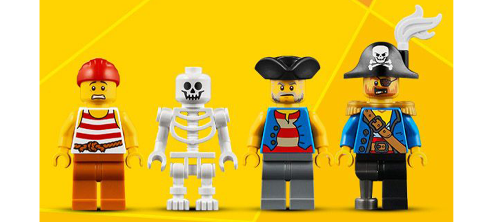 LEGO pirate minifigures