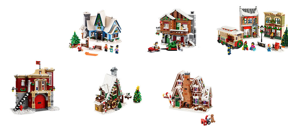 LEGO Christmas buildings collection