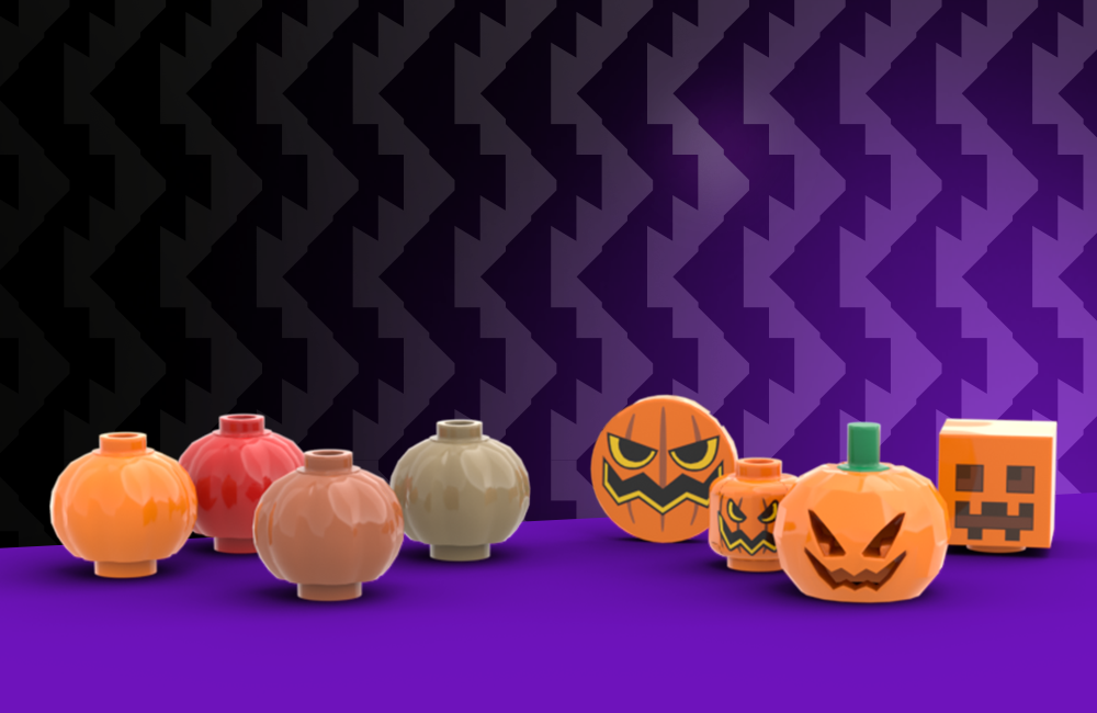 LEGO Halloween pumpkins