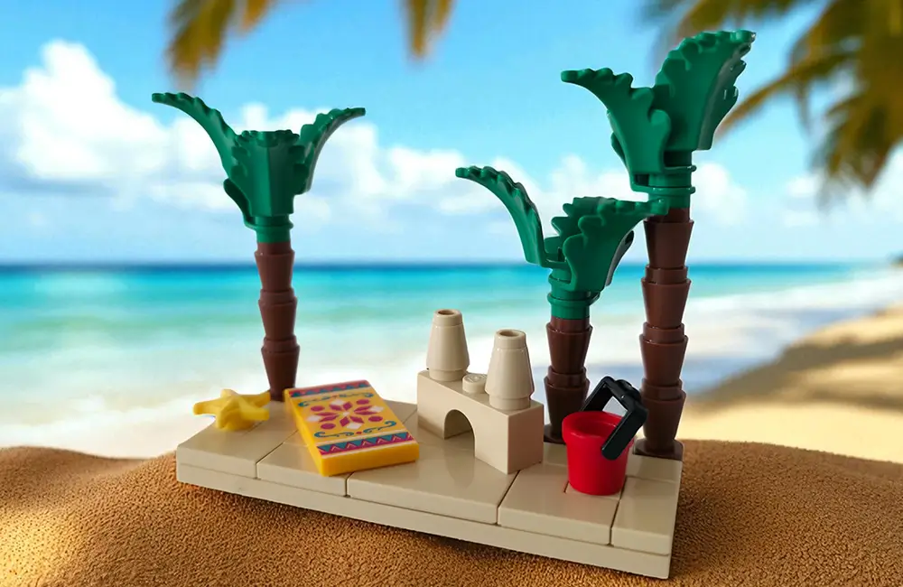 LEGO MOC mini diorama beach